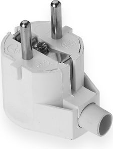 Elgotech Wtyczka kątowa 16A 250V Biała (WT-20)