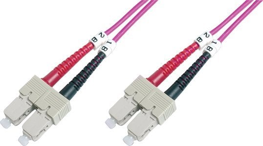 LOGON AL5SCSC01I/4I kabel InfiniBand / światłowodowy 1 m 2x SC Różowy