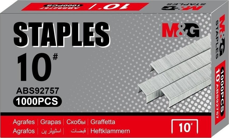 MG Zszywki galwanizowane mini 10 1000szt M&G