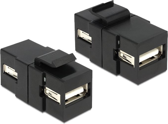 Delock USB - USB Czarny (86367)