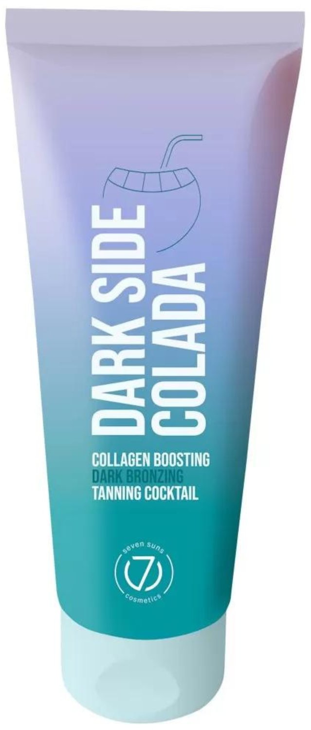 7suns Dark Side Colada Kolagenowy Koktajl Opalający Z Opóźnionym Bronzerem 100ml