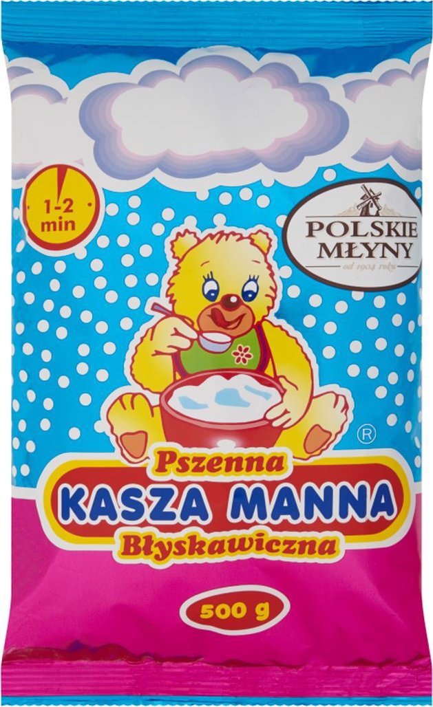 KOS Polskie Młyny Kasza manna pszenna błyskawiczna 500 g