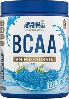 Applied Nutrition - Aminokwasy, BCAA Amino-Hydrate, Icy Blue Raz, Proszek 450g