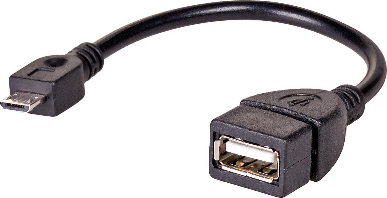 Adapter USB Akyga microUSB - USB Czarny (AK-AD-09)