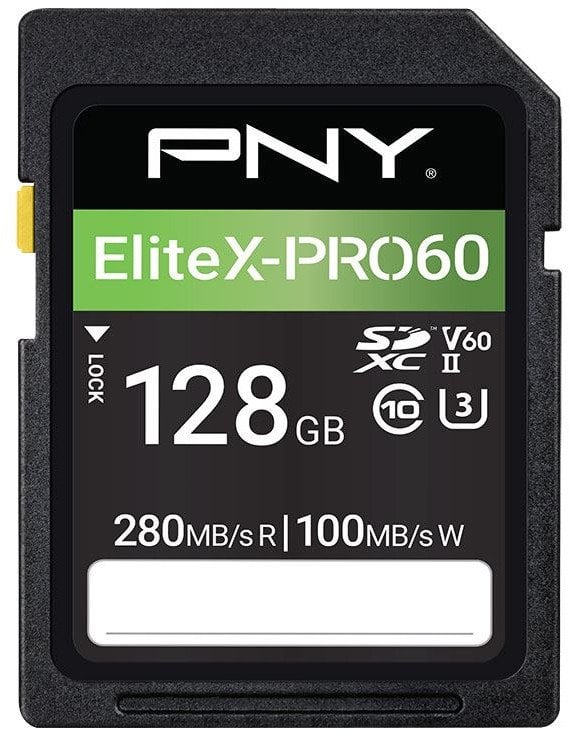 PNY SD EliteX-PRO 60 UHS-II 128GB Flash Memory Card