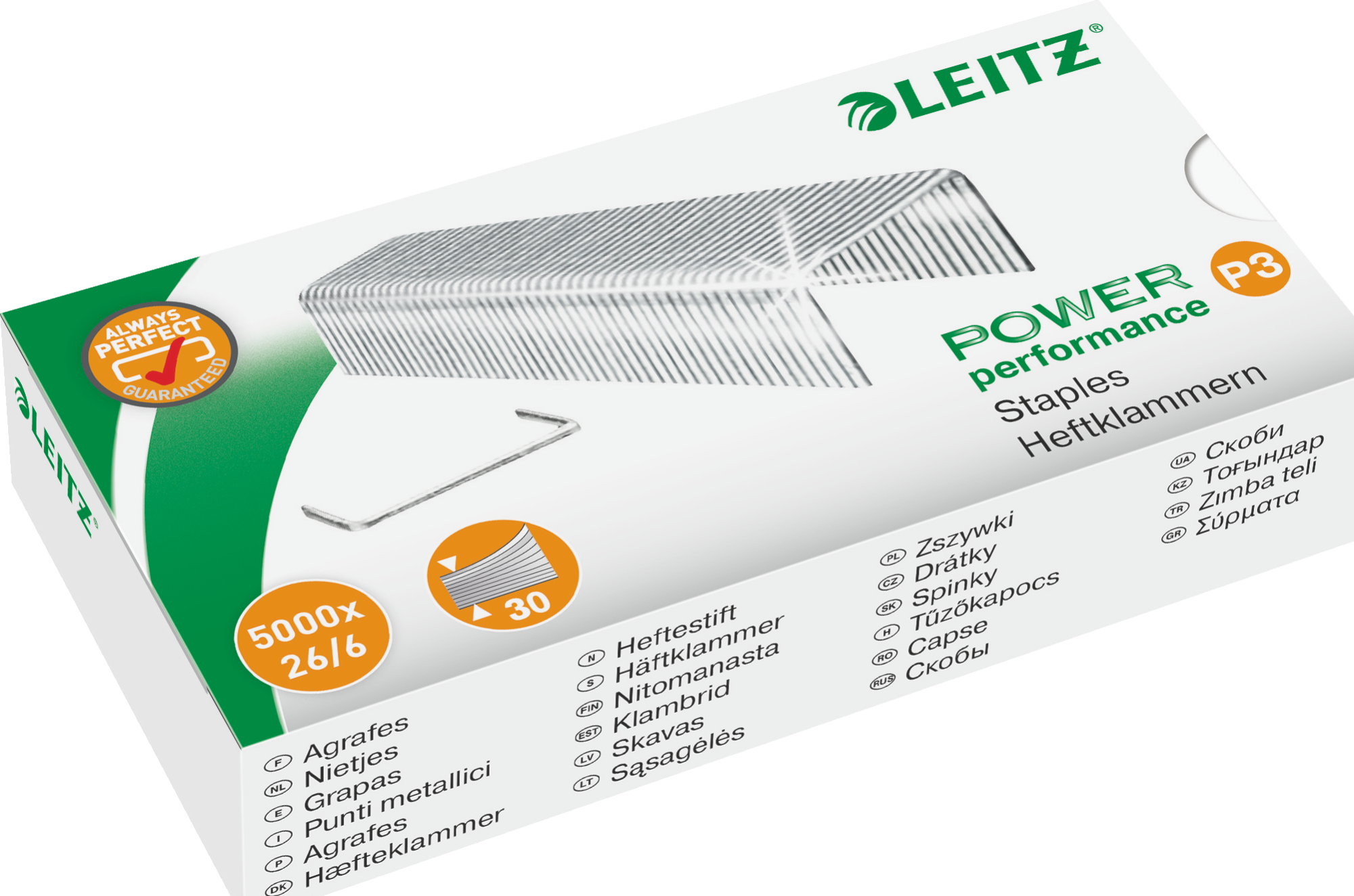 Leitz Zszywki 26/6, 5000 szt. (55721000)