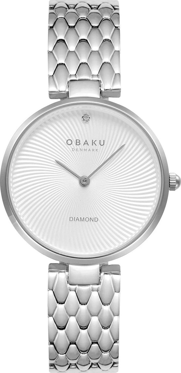 Zegarek OBAKU Zegarek damski Obaku Denmark V256LXCISC srebrny