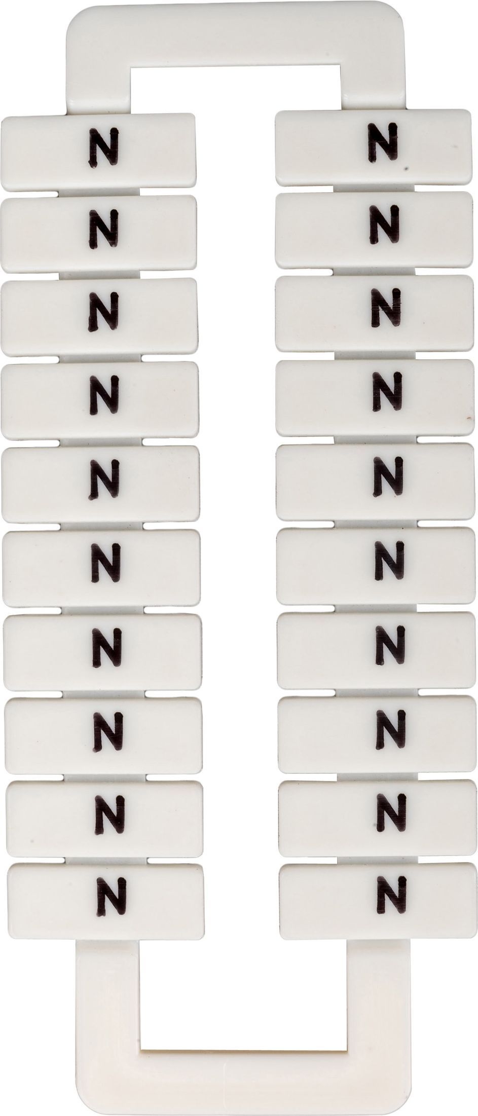 EM Group Oznacznik do złączek szynowych 2,5-70mm2 /N/ biały 20szt. (43192)