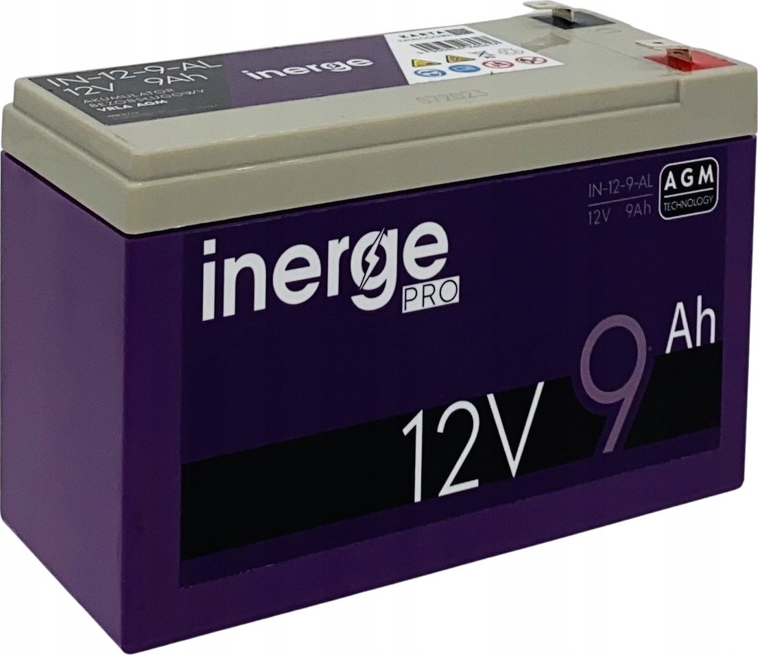 Inerge Akumulator AGM 12V 9Ah INERGE PRO