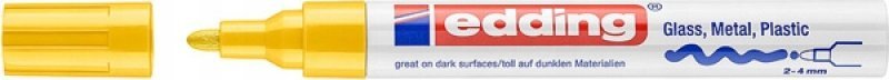 Edding Marker olejowy połyskujący e-750 żółty 10szt
