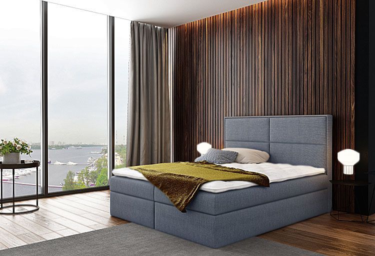 Elior Łóżko kontynentalne Frezja 140x200 - 44 kolory