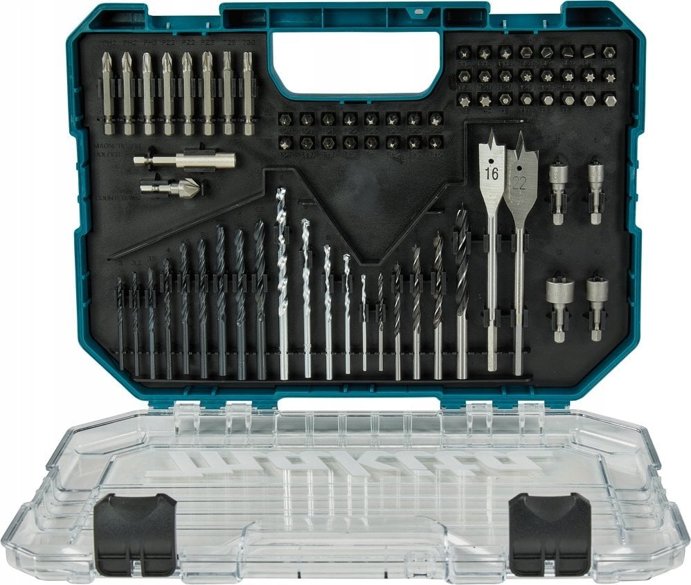 Makita MAKITA ZESTAW WIERTEŁ I BITÓW 75szt.