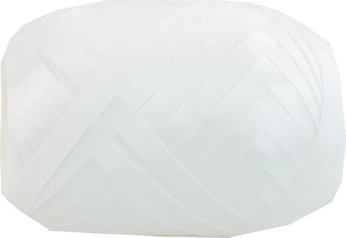 Fastima Tasiemka wstążka metalizowana Biała 20m W4