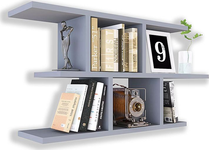 Elior Szara nowoczesna półka wisząca - Meggi