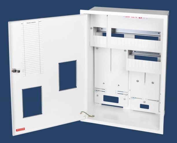 Karwasz Szafka licznikowa podtynkowa 2-licznikowa 1 i 3-fazowy 27 modułów IP30 (W-2L-P-27 Z/O)