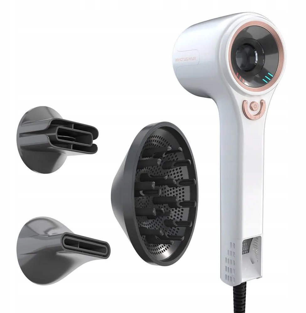 INVICTUS Hair D7 Haartrockner Set 4-tlg, 1600 W, wh