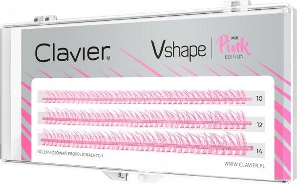Clavier CLAVIER_Vshape kępki rzęs Pink