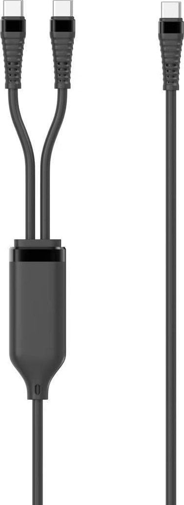 Kabel USB MicroConnect USB-C - 2x USB-C 1.5 m Czarny (1-in-2 PD100W USB-C to)