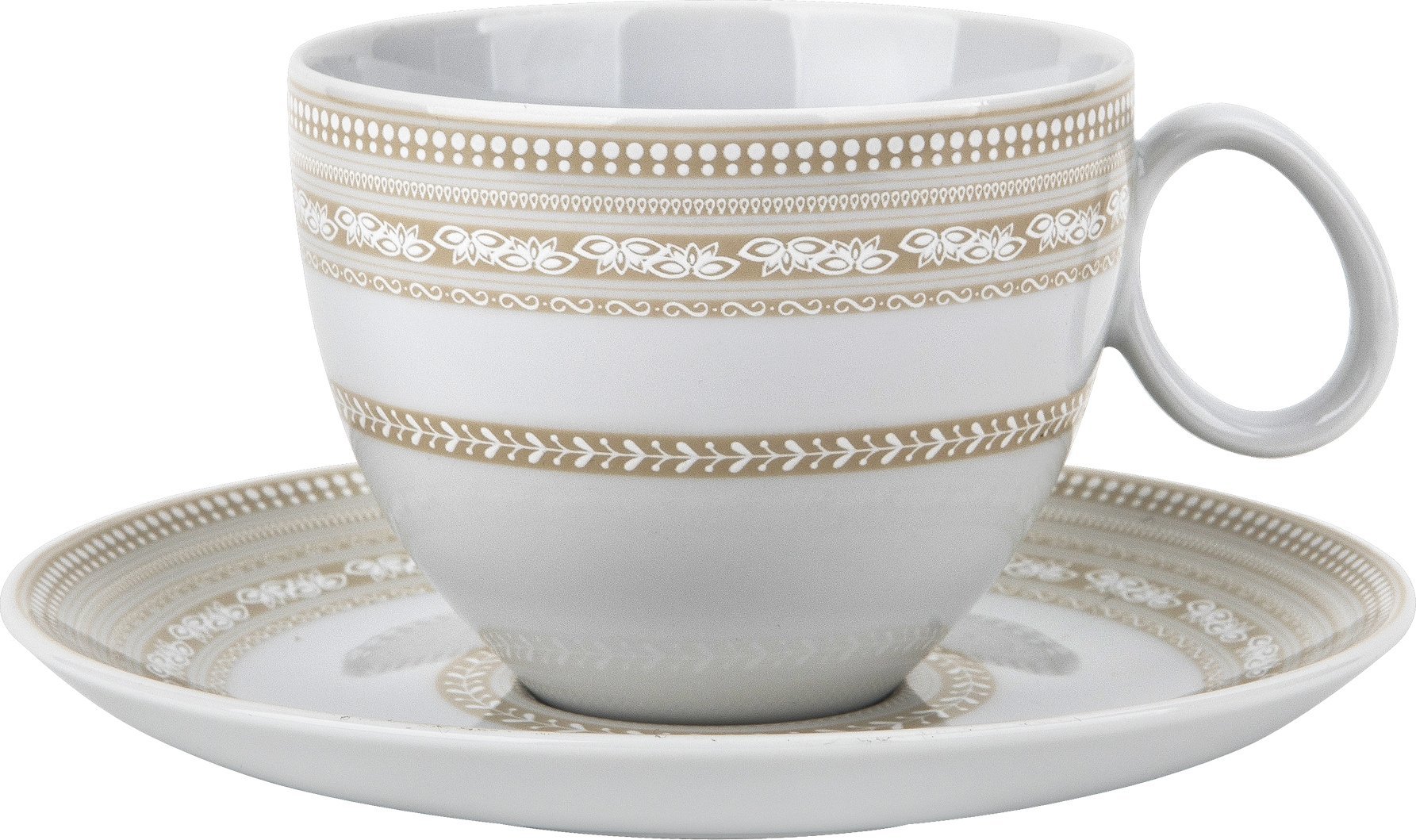 Ćmielów Komplet 6 filiżanek 200 ml ze spodkiem Macchiato