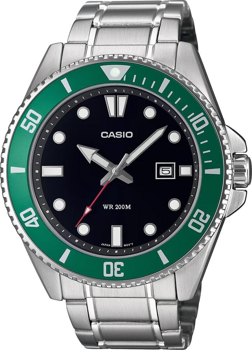 Zegarek Casio Zegarek męski Casio MDV-107D-3AVEF srebrny