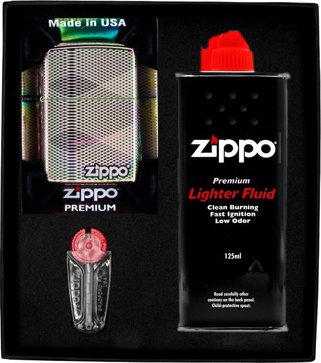 Zestaw ZIPPO Zapalniczka ILLUSION LINE PATTERN DESIGN Prezentowy No1