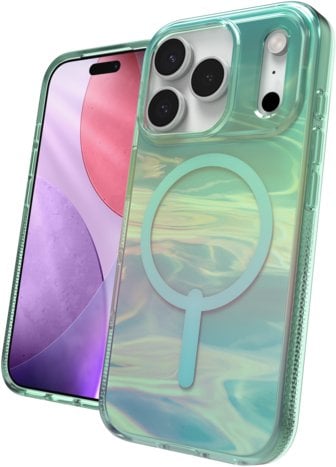 ZAGG Milan Snap - etui do iPhone 17 Pro kompatybilne z MagSafe (iridescent oil slick)