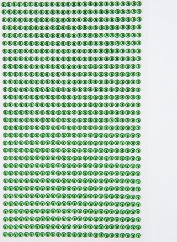 Dalprint Kryształki samoprzylepne DPCRAFT 3mm, 806 szt. - light green Dalprint