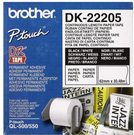 Brother DK-22205 (black on white)