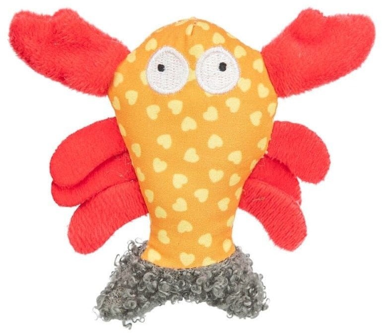 Homar, zabawka, dla kota, materiał/plusz, 9 cm, z kocimiętką