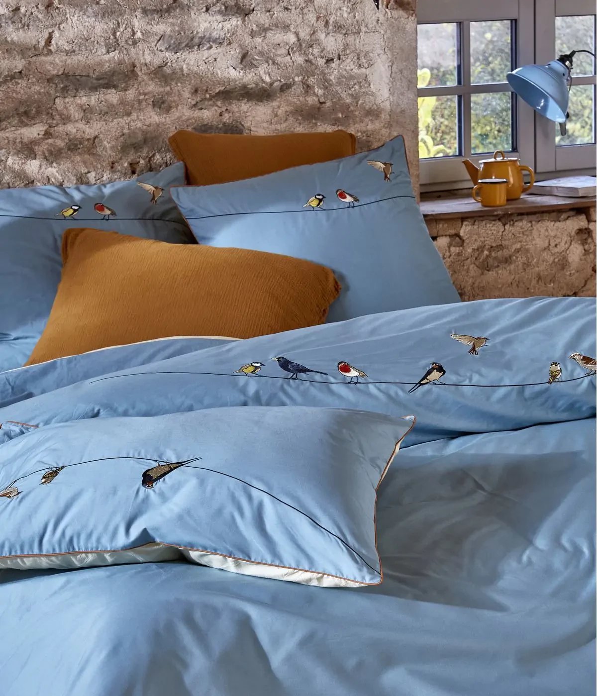 Pościel Sylvie Thiriez Sur un Fil 200x220 + 2 szt. 50x70 bawełna, Certyfikat Oeko Tex