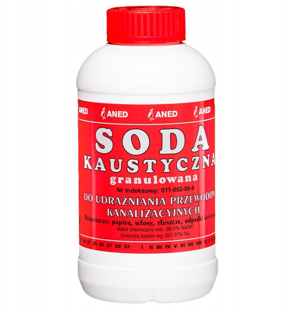 UDRAŻNIACZ KANALIZACJI SODA KAUSTYCZNA 0,3KG.