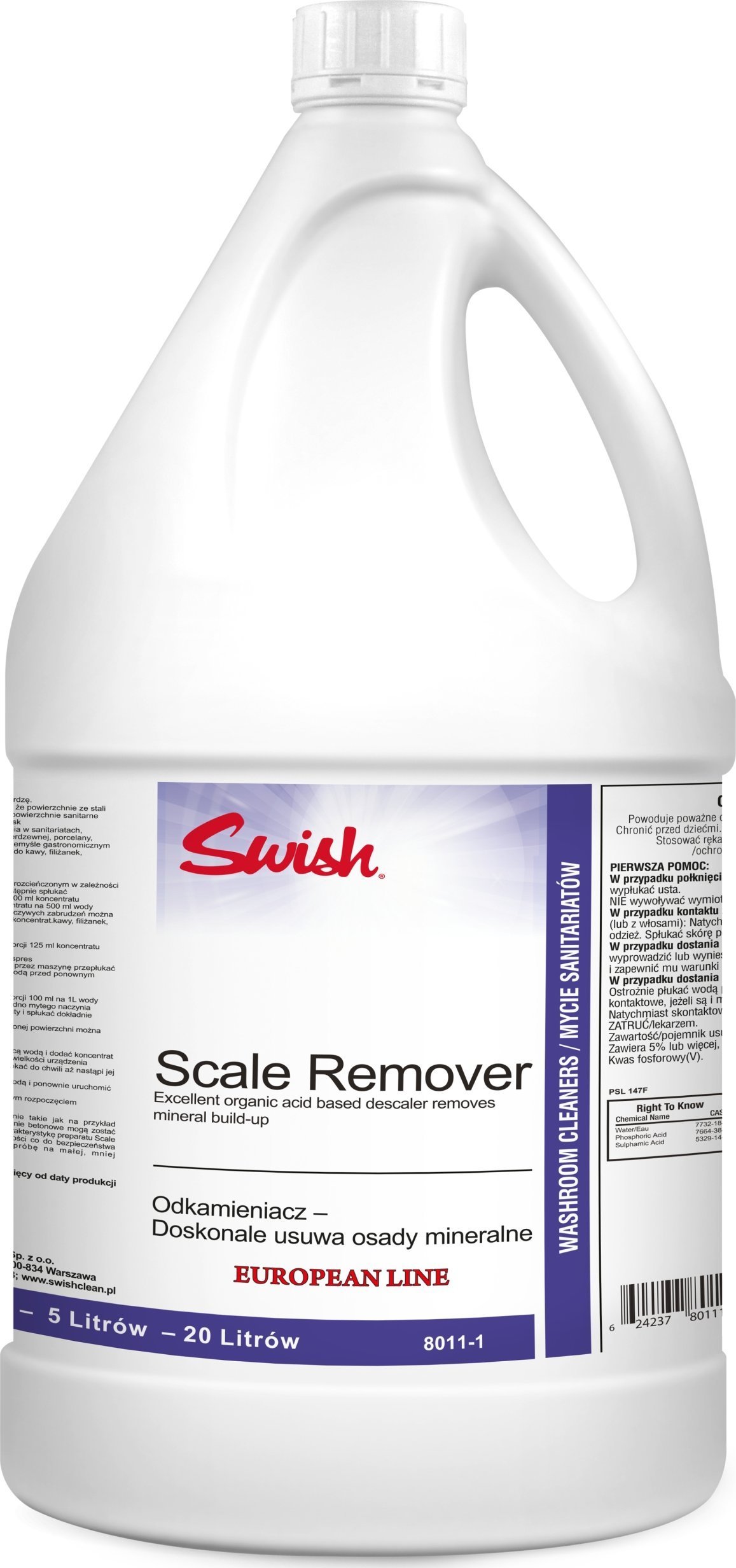 Swish Swish Scale Remover - Preparat do usuwania osadów mineralnych - 5 l