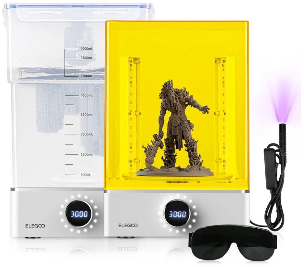 Zestaw urządzeń do mycia i utwardzania wydruków - Elegoo Mercury XS Bundle}