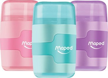 Maped Temperówka z gumką Maped Connect Pastel 2 otwory -