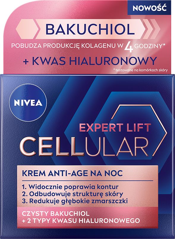 Nivea Cellular Expert Lift Bakuchiol krem przeciwstarzeniowy na dzień 50ml