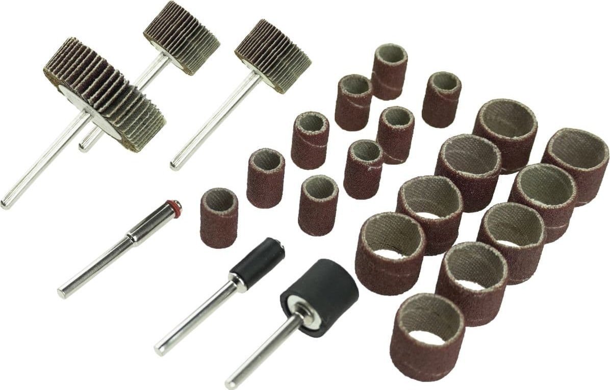 Dedra Ściernice listkowe i taśmy szlifierskie, zestaw 24szt