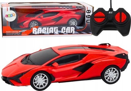 LeanToys Autko Samochód Sportowy Zdalnie Sterowany RC 1:22 Czerwony