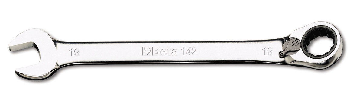 Beta Tools Klucz płasko-oczkowy z grzechotką 19mm (001420019)