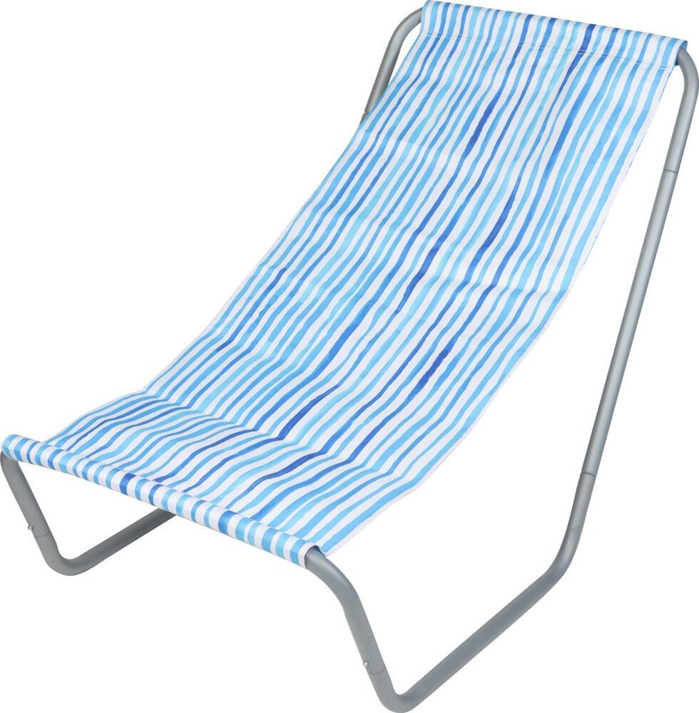 Enero Leżak fotel ogrodowy turystyczny plażowy składany i torba blue lines