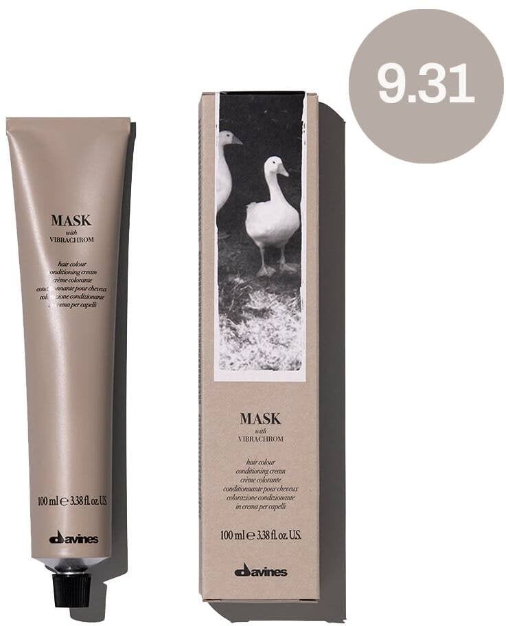 Davines, Mask With Vibrachrom, Permanent Hair Dye, 9.31 , 100 ml For Women