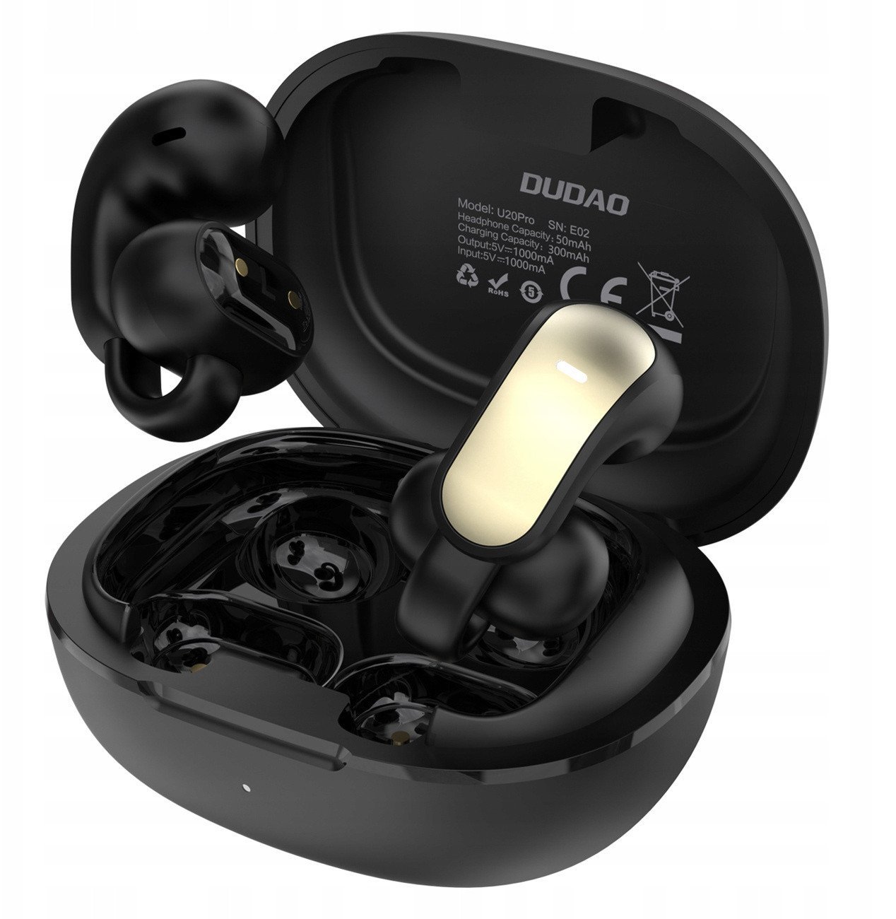 Słuchawki bezprzewodowe Dudao U20 Pro TWS Bluetooth - czarne