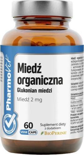 Pharmovit PHARMOVIT MIEDŹ ORGANICZNA 2MCG 60 KAPS