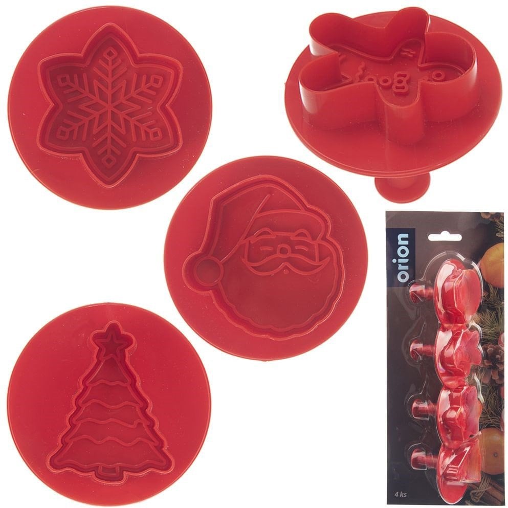 Wykrawacze do ciastek Boże Narodzenie 4 szt. ORION 127456