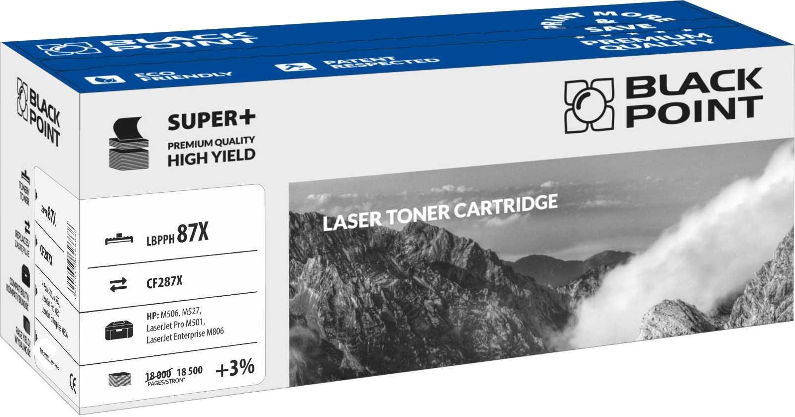 Toner Black Point LBPPH87X Black Zamiennik CF287X (BLH87XBCBW)