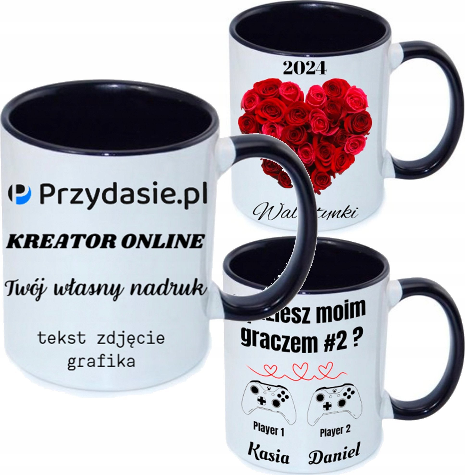 PrzydaSie Kubek Z Twoim Własnym Dowolnym Nadrukiem Foto Zdjęciem Logo Na Prezent