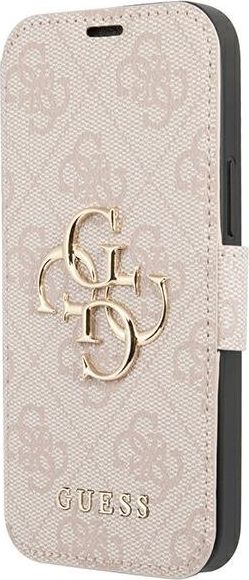 Guess GUBKP13X4GMGPI iPhone 13 Pro Max 6,7" różowy/pink book 4G Big Metal Logo