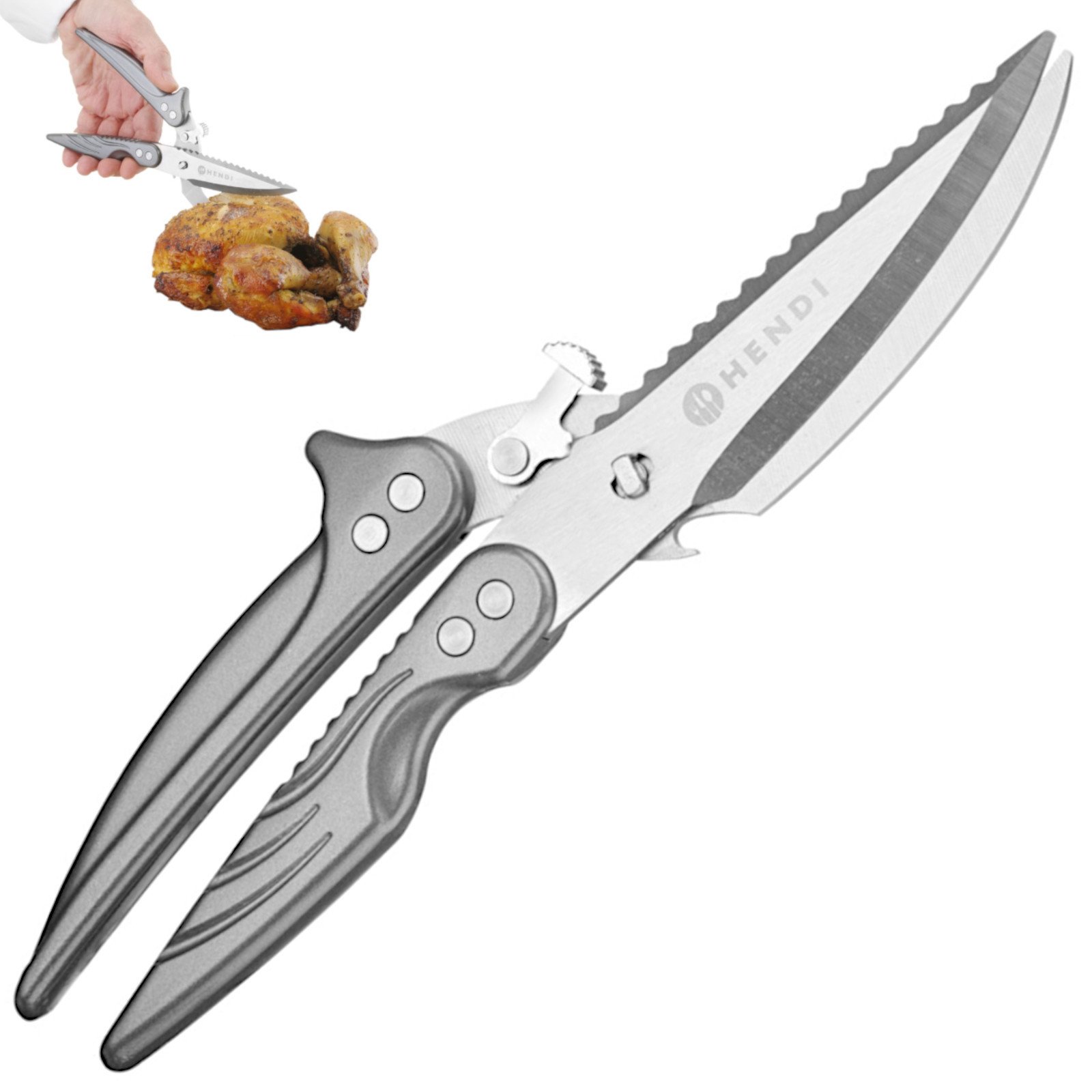 Nożyce do drobiu mięs rozkładane dł. 256 mm Nożyce do drobiu mięs rozkładane dł. 256 mm