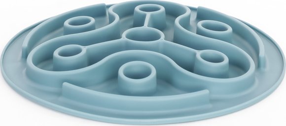 Trixie Slow Feeding, mata do karmienia, dla psa/kota, niebieska, TPE, 28 cm, spowalniająca jedzenie