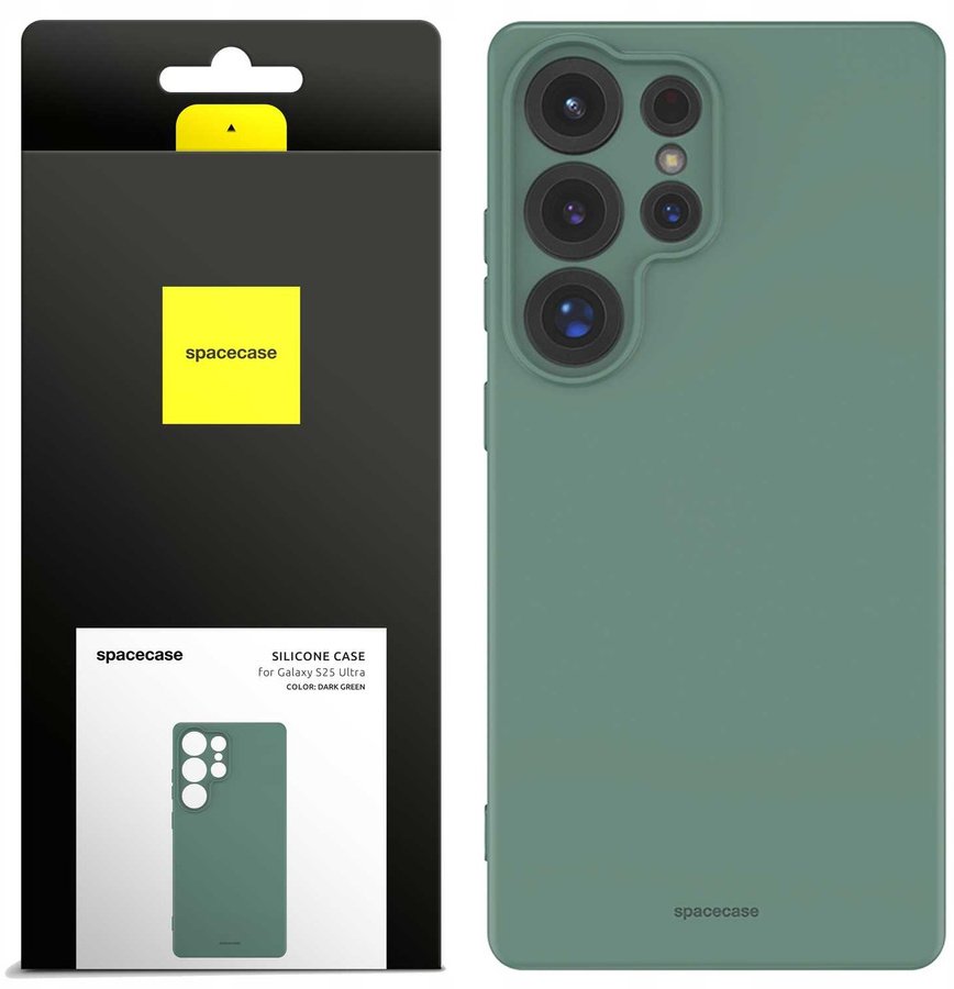 SpaceCase Etui Silicone Case 3.0 Galaxy S25 Ultra dark green standard