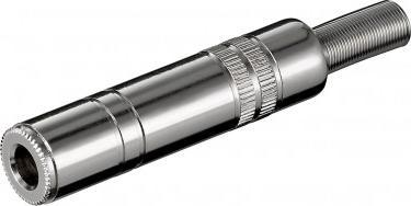 Goobay Złącze jack - 6,35 mm - mono - Połączenie typu Gniazdo jack 6,35 mm (2-pinowe, mono)